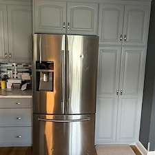 Insurance Repair & Refinishing kitchen Cabinets, New Countertops and Backsplash 2